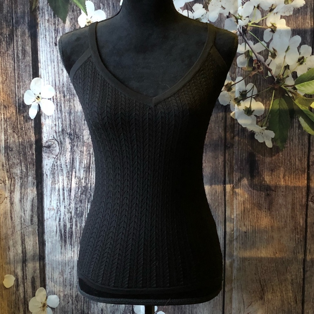 *SOLD* (Banana Republic) Black Knitted Tank
